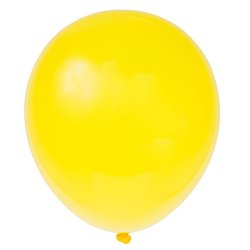 Unique Industries, 12" Latex Balloons, DIY Party Decoration - Pack of 10, Sunburst Yellow