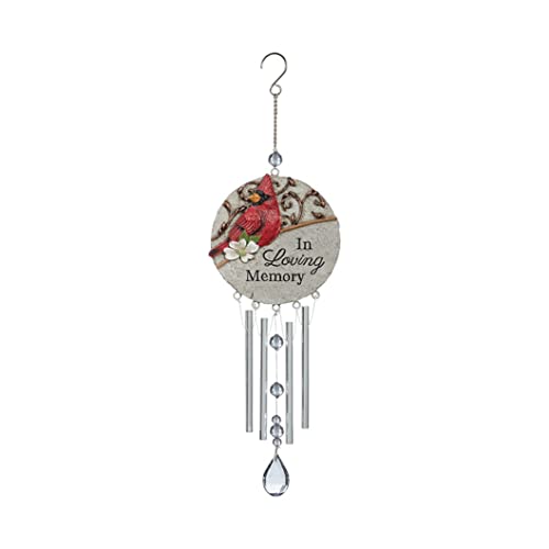 Carson 63609 Loving Memory Cardinal Comfort Chimes, 14-inch Length