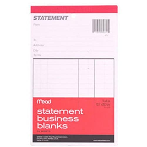 ACCO (School) Mead Statement Business Blanks, 1 Notebook, 54 Sheets (64900)