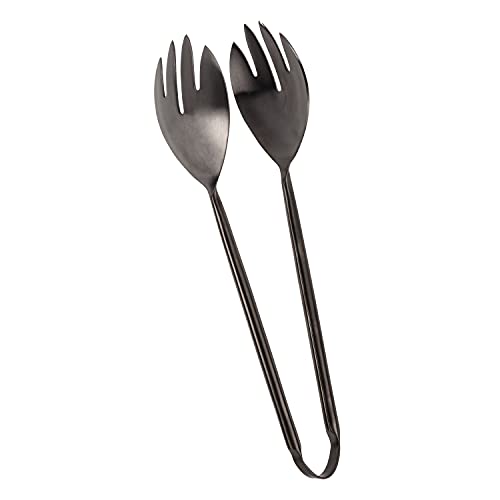 Abbott Collection  36-Onyx Finish Salad Tong, Matte Black