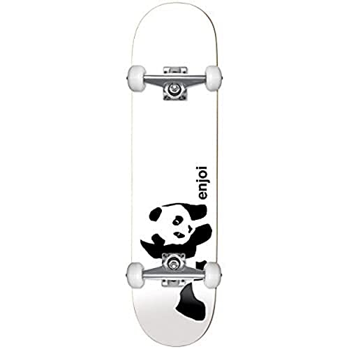 Dwindle Distribution Enjoi Whitey Panda Complete Skateboard White 7.75