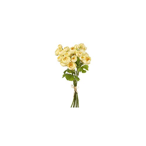 Raz F4122664 Yellow Ranunculus Bundle Artificial Flower, 12-inch Height, Polyester