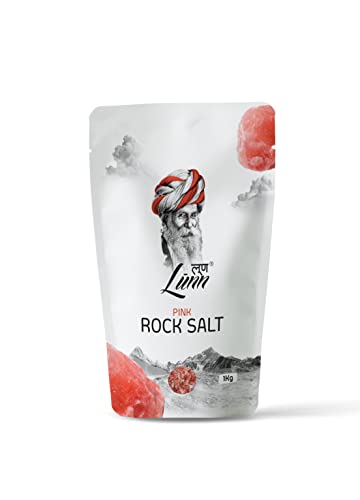 LUNN Natural Crystal Himalayan Pink Rock Salt | 35.27 Oz (1 Kg) | Rich in Minerals | Pure Unrefined Salt | NON-GMO | Gluten Free | Vegan | Mild in Taste