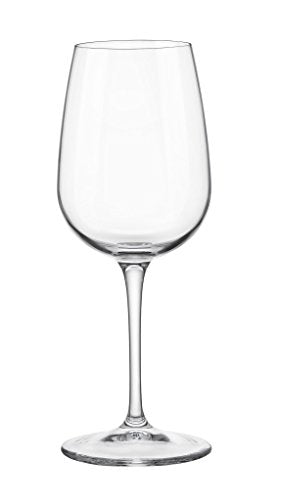 Bormioli Rocco 320753G10021990 Spazio Wine Glass, 8.5 Ounce, Set of 4 Glassware, Small, Clear