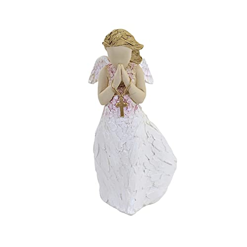 Roman Religious Angel of Strength, 6.0", Polyresin, Strength Cross, Collectible Figurines, 13346