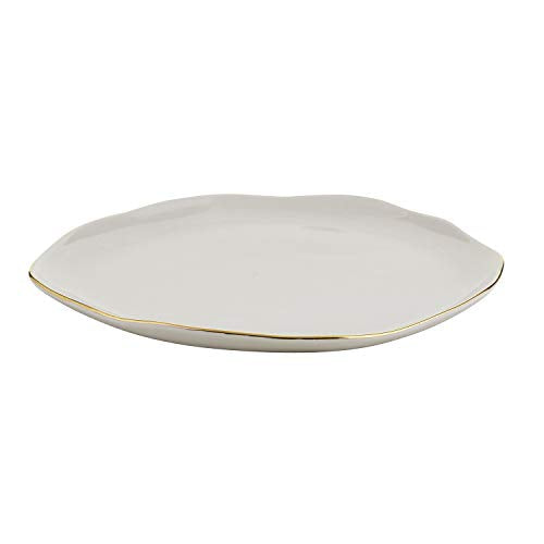 Creative Brands SB Design Studio F2852 Table Sugar Collection Ceramic Lunch/Salad Plate, Medium, Grey