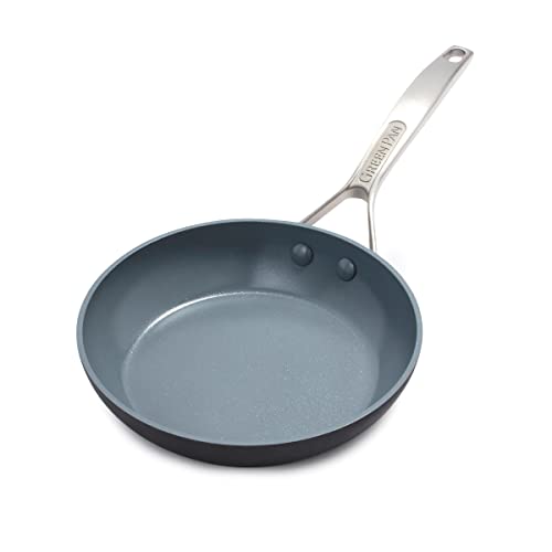 Cookware Company GreenPan Paris 8 Inch Ceramic Non-Stick Fry Pan, Grey - CC000025-001