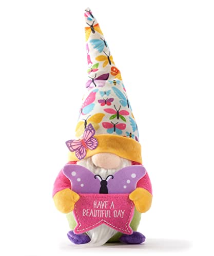 Giftcraft 474559 Messenger Gnome with Sentiment, 13 inch, Polyester, Butterfly