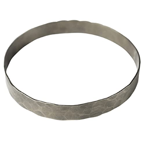 HomArt AREOhome Eve Hammered Bangle, Silver - Large