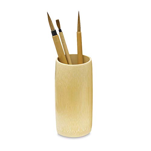 Yasutomo Darice Bamboo Brush Vase- Small (6 Inch Tall)