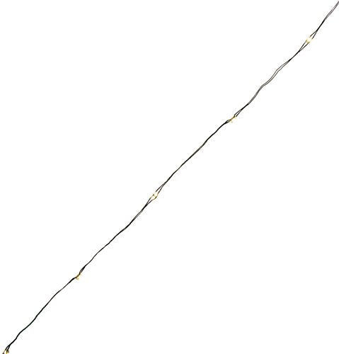 The Gerson Company 10ft Outdoor Battery Operated String with 60 Warm White Micro LED Lights, 10&