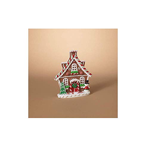 Gerson 2599280 Clay Dough Holiday Gingerbread House 9" H