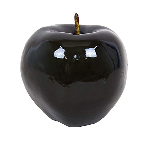 Flora Bunda 6" Artificial Shiny Large Centerpiece Apple,Black