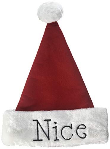 burton + BURTON 9710736 Naughty or Nice Christmas Santa Hat, 18-inch High