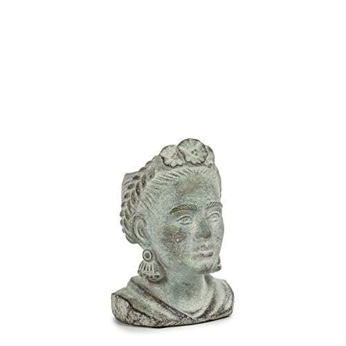 Abbott Collection  27-KAHLO-201-XS Extra Small Frida Head Planter, Grey