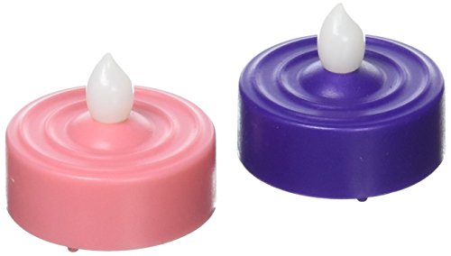 Roman 4-Piece Set- Advent LED Tea Light Candles with Batteries