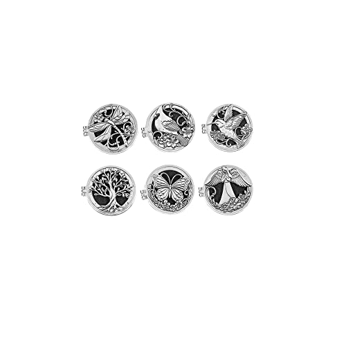 Ganz Aromatherapy Vent Clips, Zinc, 1.75 Inch Width, Silver, Pack of 4