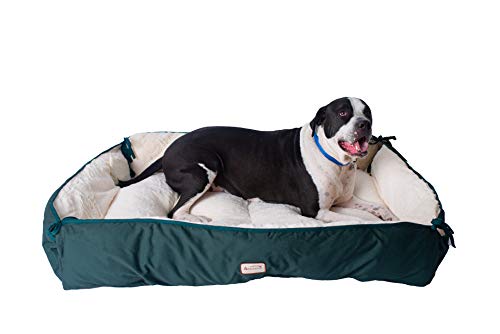 Armarkat Pet Bed 64-Inch by 50-Inch D04HML/MB-Xtra Large, Green & Ivory