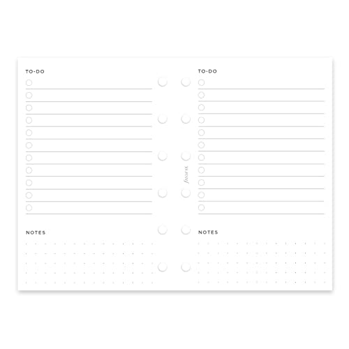 Rediform Filofax Lifestyle Refill, Pocket Size, Organizer Refill, White Paper, To Do, 20 Sheets (B132865)