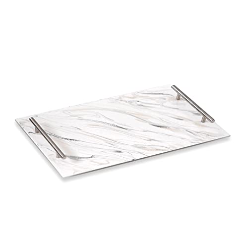 Lynn & Liana Designs Lucite Trays, 18-inch Length, Marble