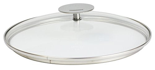 Cristel K24P Domed Glass Lid, 9.5", Silver
