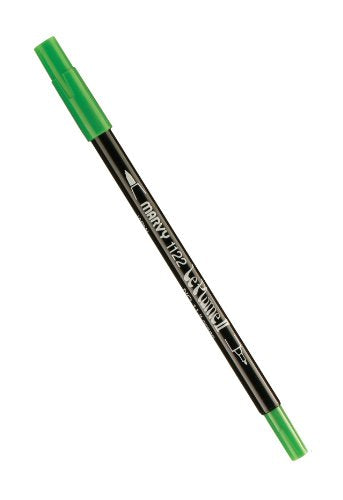 Uchida Marvy Extra Fine Tip Le Plume II Double Ender Marker Pen Art Supplies, Light Green