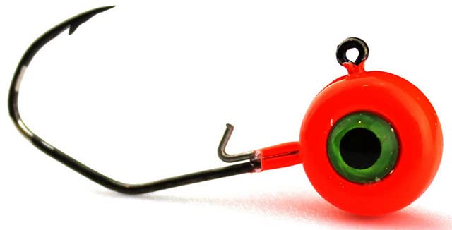 Jenko Fishing Slasher Crappie Jig Head, Orange, 1/8 oz