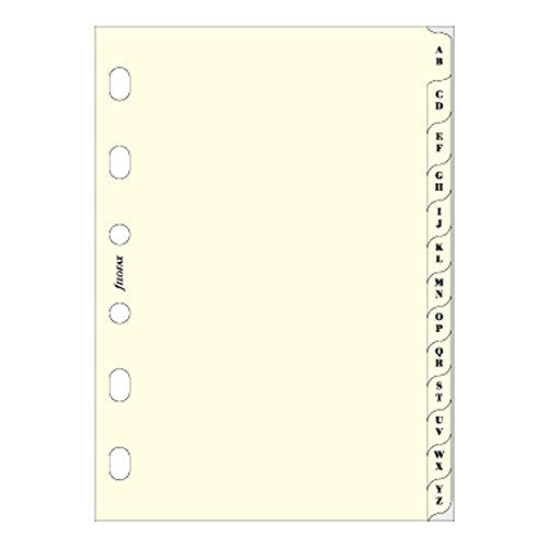 Rediform Filofax Pocket A-Z Index Cream (B211664)