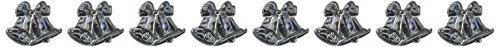 Beistle Bell Picks (silver) (8/Pkg)