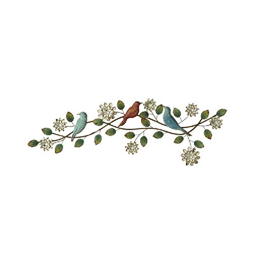 Ganz Midwest-CBK Layered Flower and Bird Wall Decor