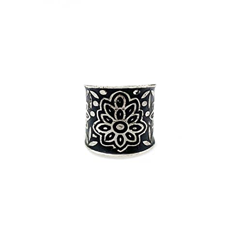 Anju Patina Ring for Women, Silver-Plated
