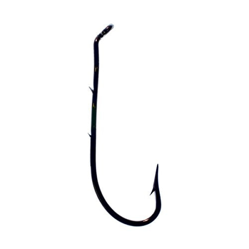 TTI-Blakemore Tru Turn Baitholder Hook, Size 6, Forged, Offset, Down Eye, Bronze, 7 per Pack