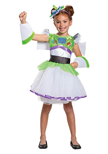 Disguise Buzz Tutu Deluxe Toy Story 4 Child Girls Costume, M (7-8)