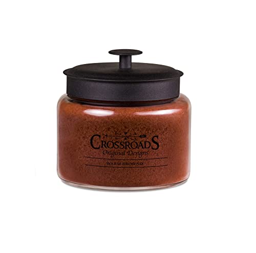 Crossroads Warm Brownie Jar Candle, 48-Ounce, Paraffin Wax