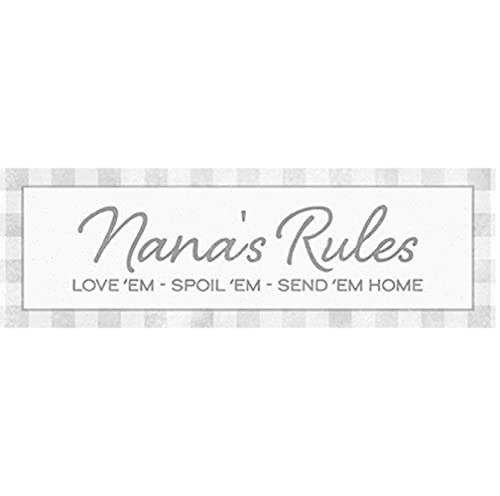 Carson Home 24755 Nana's Rules Magnetic Message Bar, 6-inch Width