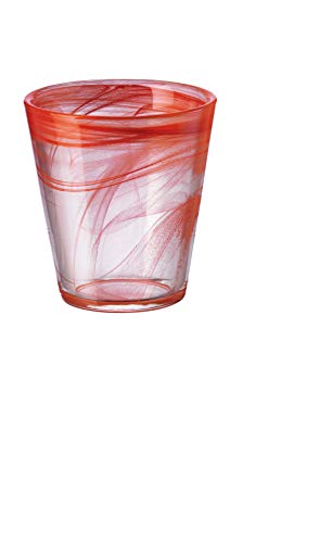 Bormioli Rocco 140267B25121990 Capri Water Glass, Set of 6, 12.5 oz, Coral
