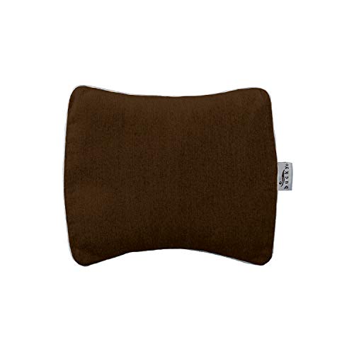 Bucky Hot & Cold Therapy Compact Wrap to Relieve Sore or Achy Muscles, All Natural Buckwheat Seed Filling with Removable & Washable Cover, Use For Neck, Back, or Menstrual Pain Relief - Mocha