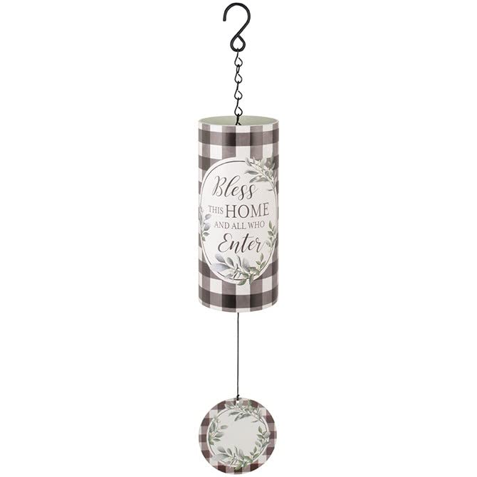 Carson Wind Chime-Cylinder Sonnet-Bless This Home (18")