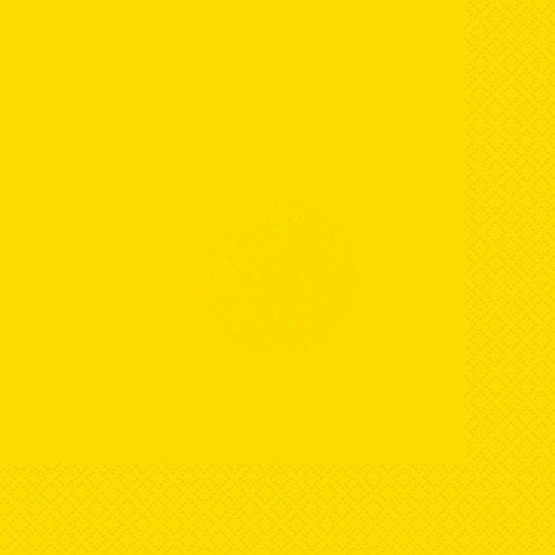 Unique Industries Neon Yellow Beverage Napkins, 20ct