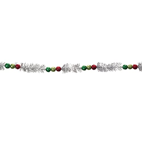 Melrose 87459 Tinsel Garland, 5.5-inch Length, Plastic