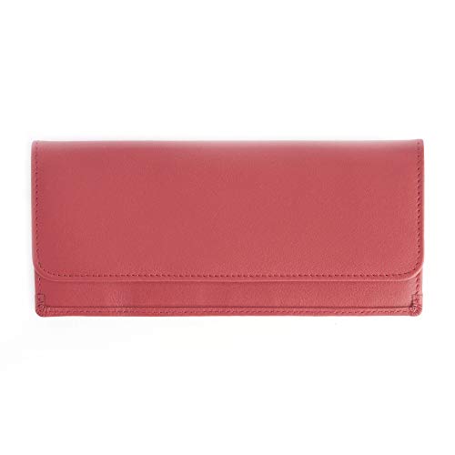 Royce Leather RFID Blocking Clutch Wallet - Red