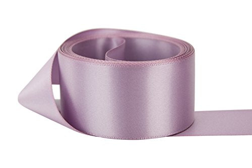 Ribbon Bazaar Double Faced Satin Ribbon - Premium Gloss Finish - 100% Polyester Ribbon for Gift Wrapping, Crafts, Scrapbooking, Hair Bow, Decorating & More - 1-1/2 inch Fresco 50 Yards