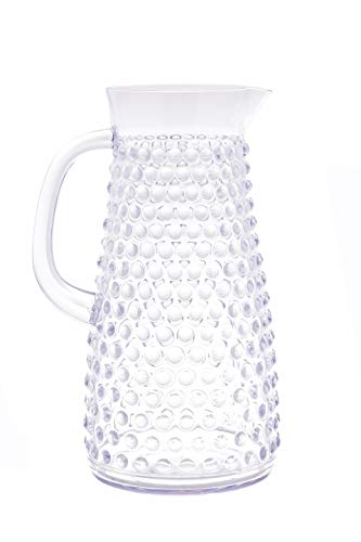 Tablecraft 320000 Simply Swell Collection Pitcher, 1.75-Quart, 6.25" x 5" x 9.5", Clear