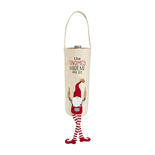 Mud Pie Made Me Gnome Wine Bag, 10-inch