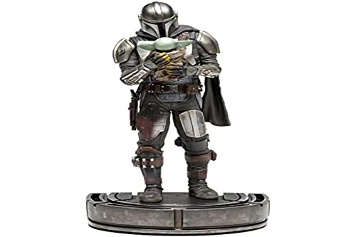 Iron Studios 1:18 Mandalorian and Grogu Art Scale - The Mandalorian, Multicolor