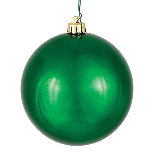 Vickerman 10" Emerald Shiny Ball Ornament