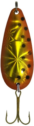 Adamsbuilt Sierra Spec Spoon Lure, Orange/Black Dot Crd, 7/8-Ounce