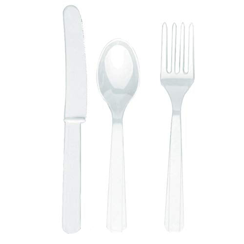 Amscan Party Supplies, 24 pieces, White