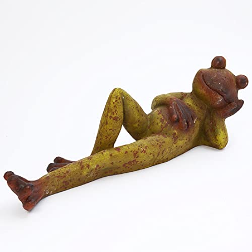 Gerson International Frog Lying On Back Figurine, Magnesium, 32-inch