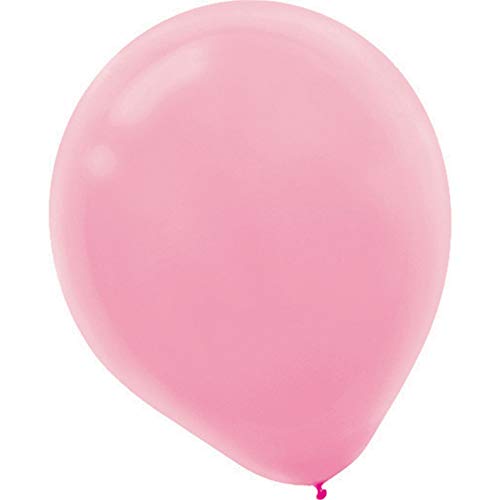 Amscan Latex Party Balloons (50 Piece), 5", New Pink